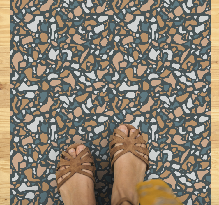 Abstract Pebble Pattern texture rug - TenStickers