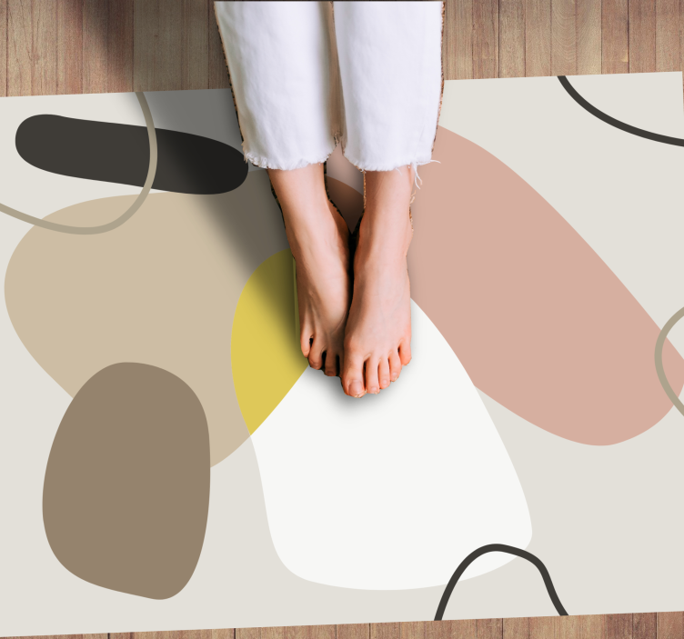 Abstract Shapes geometric rug - TenStickers