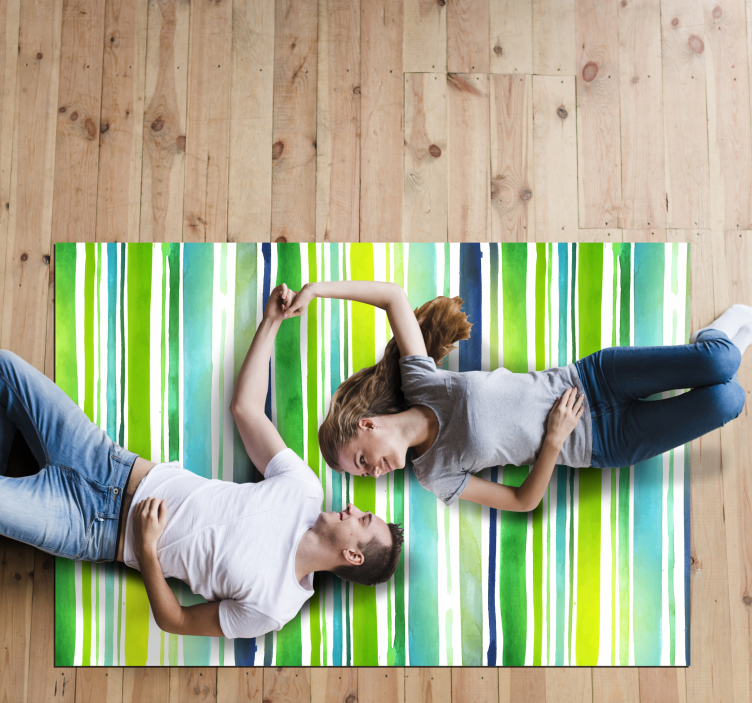 Abstract Striped stripes rug - TenStickers