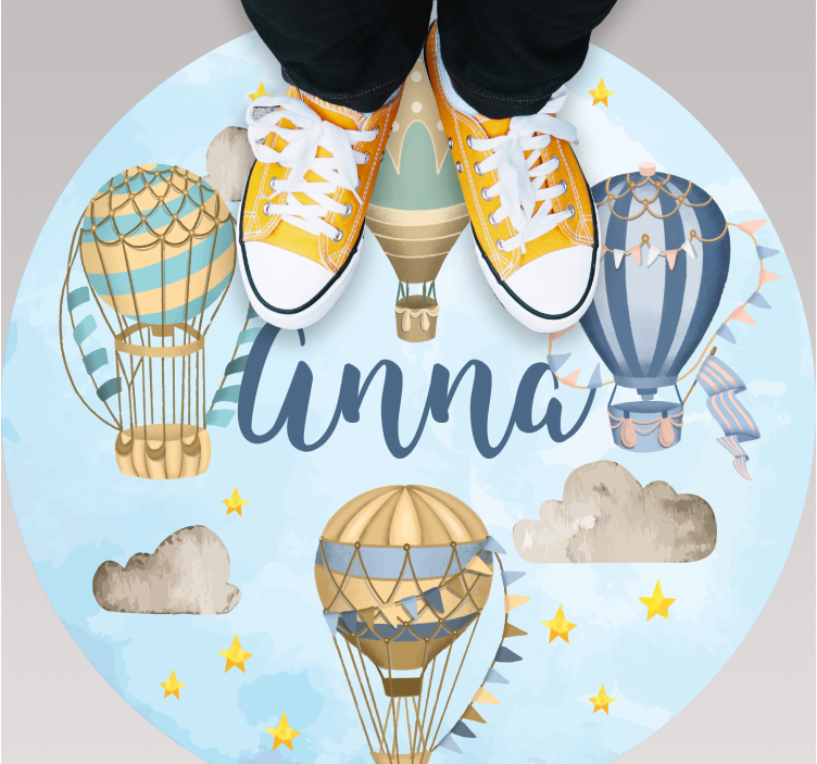 Air Balloon Fantasy custom floor mat - TenStickers