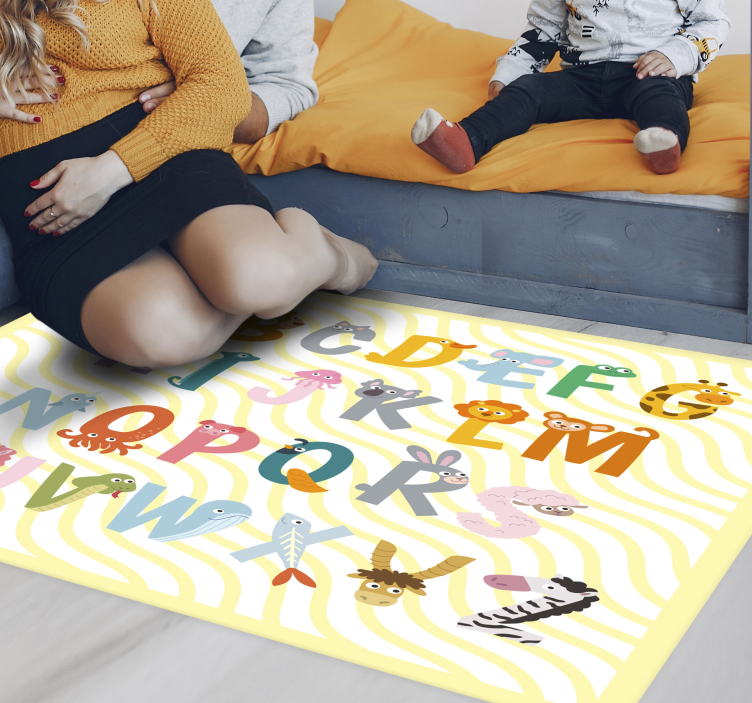Alphabet carpet for fun learning activities - TenStickers