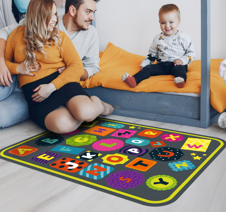 Alphabet carpet for learning letters - TenStickers