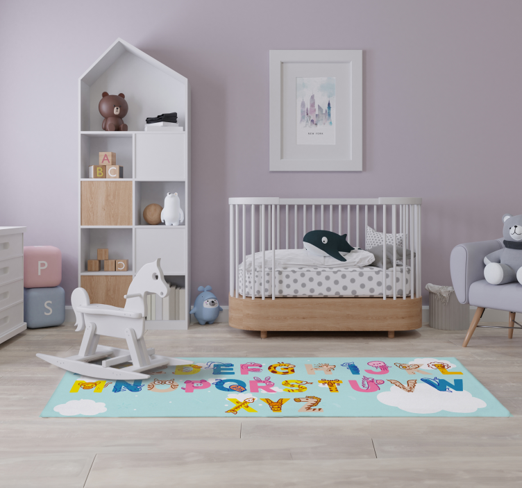 Alphabet Educational Design bedroom carpet - TenStickers
