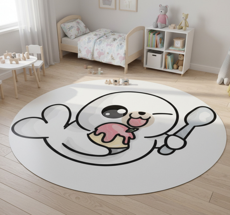 Animal mat anime baby seal - TenStickers
