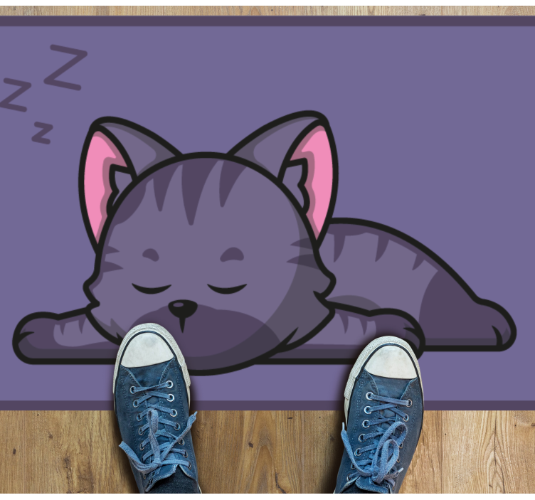 Animal mat for sleeping cat - TenStickers