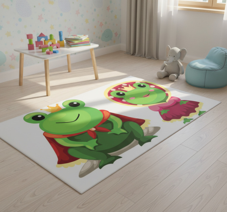 Animal mat for king and queen frogs - TenStickers