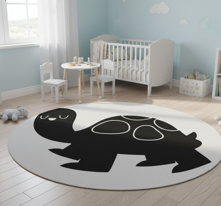 Animal mat giant black turtle - TenStickers