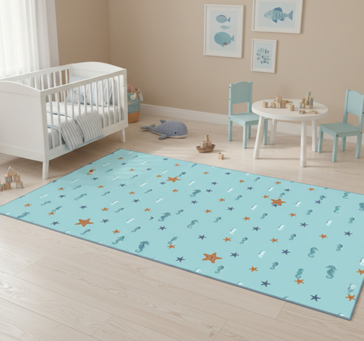 Animal mat in marine style - TenStickers