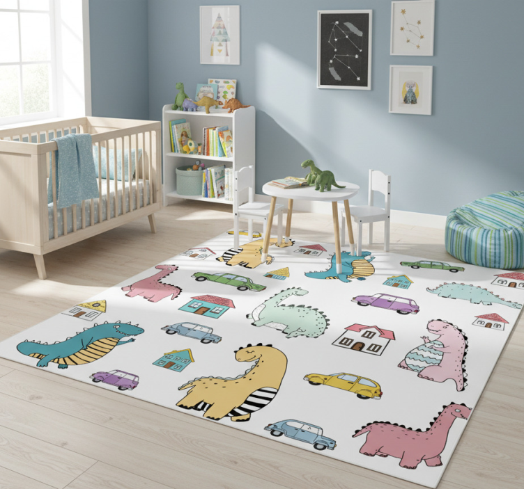 Animal mat nordic dinosaurs play set - TenStickers