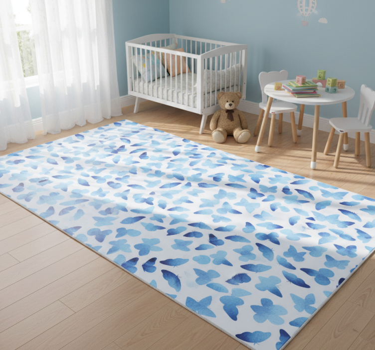 Animal mat with painted butterflies - TenStickers