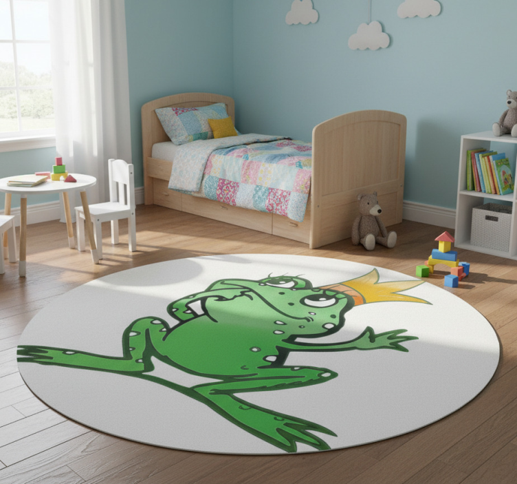 Queen frog animal mat - TenStickers