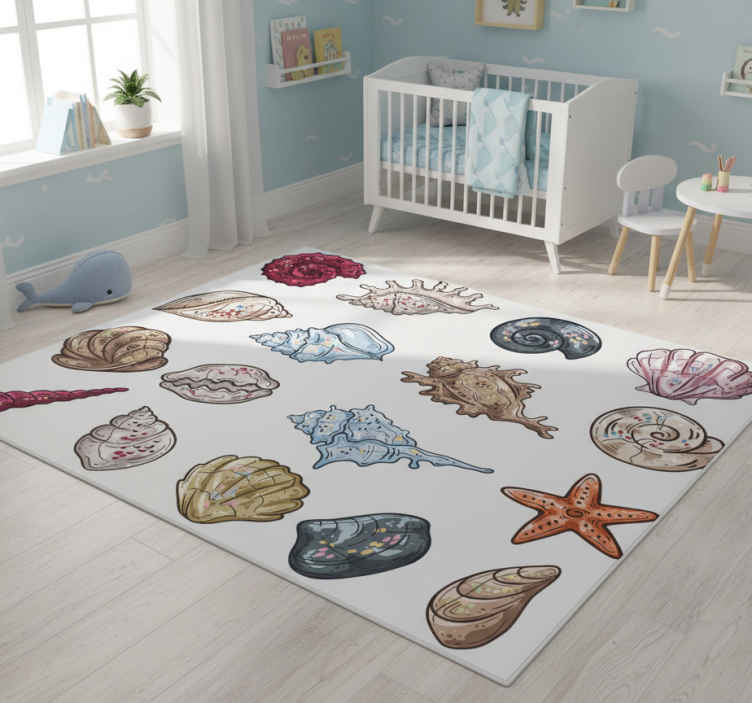 Animal mat seashell drawings - TenStickers