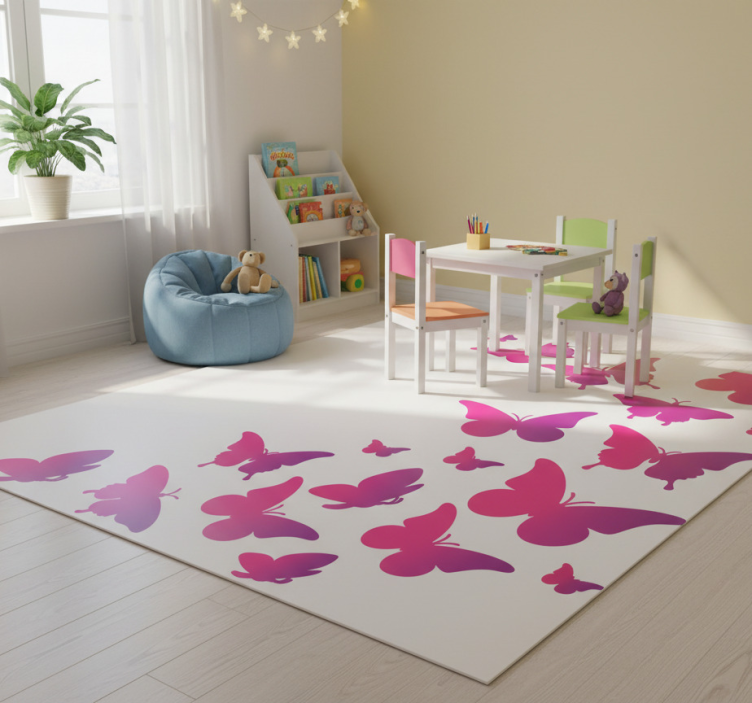 Animal mat window butterfly - TenStickers