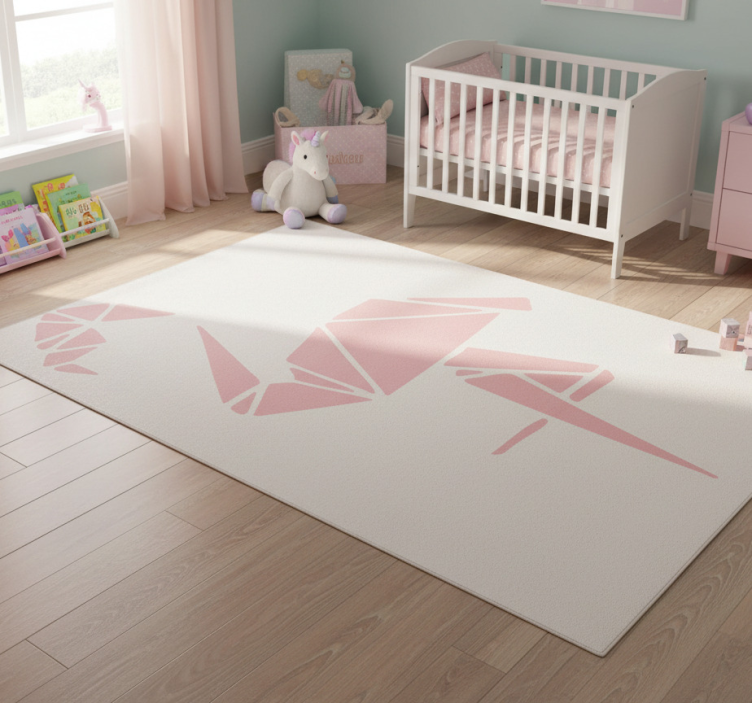 Animal mat with chic flamingo pattern - TenStickers