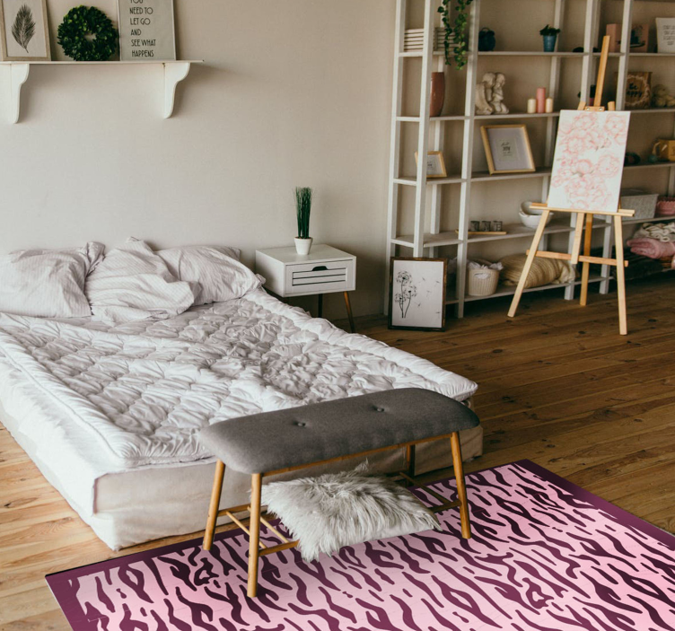 Animal print rug with bold animal patterns - TenStickers