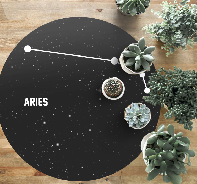 Aries Constellation star rug - TenStickers