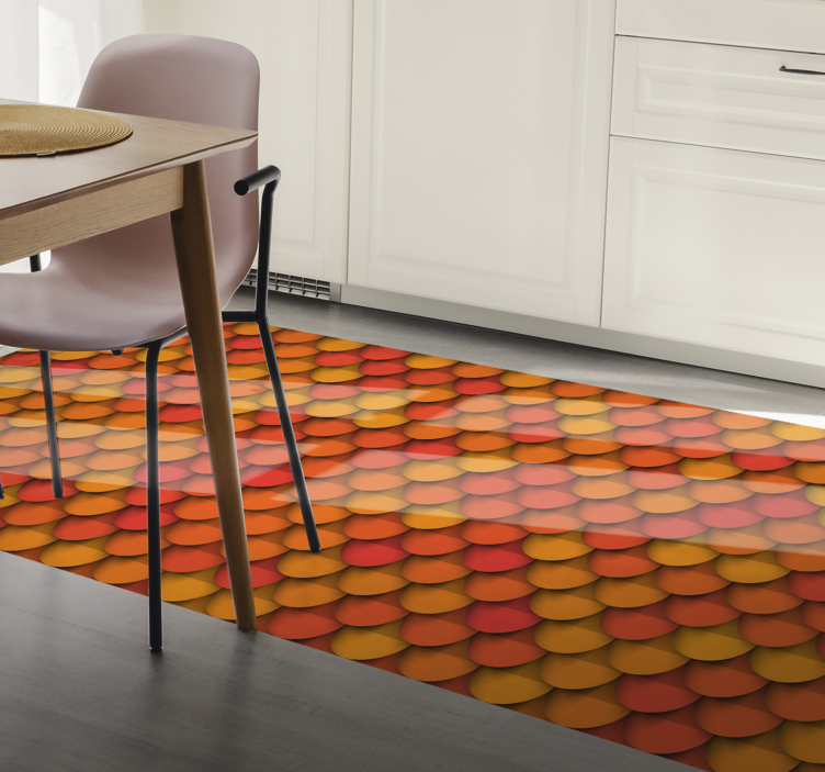 Autumn Scales Pattern texture rug - TenStickers