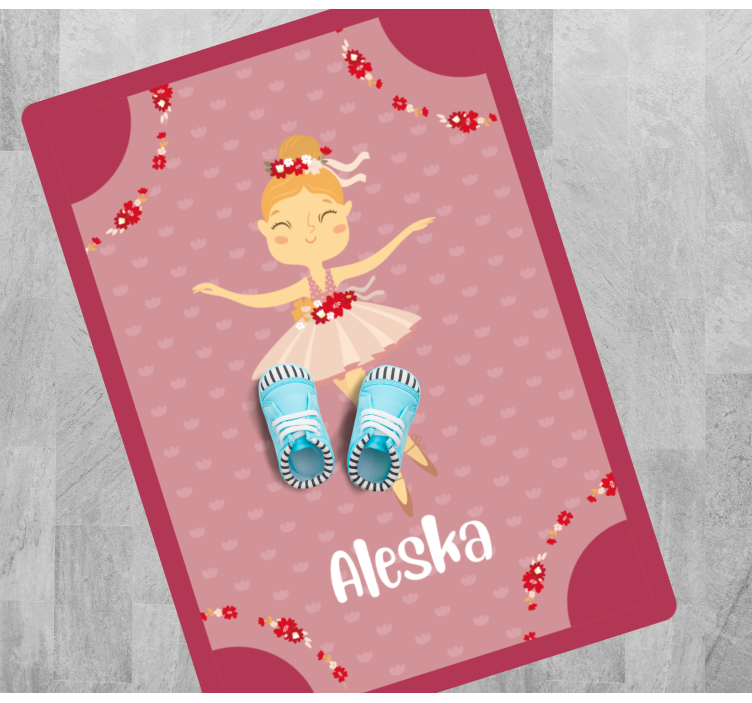Ballerina Piece custom floor mat - TenStickers