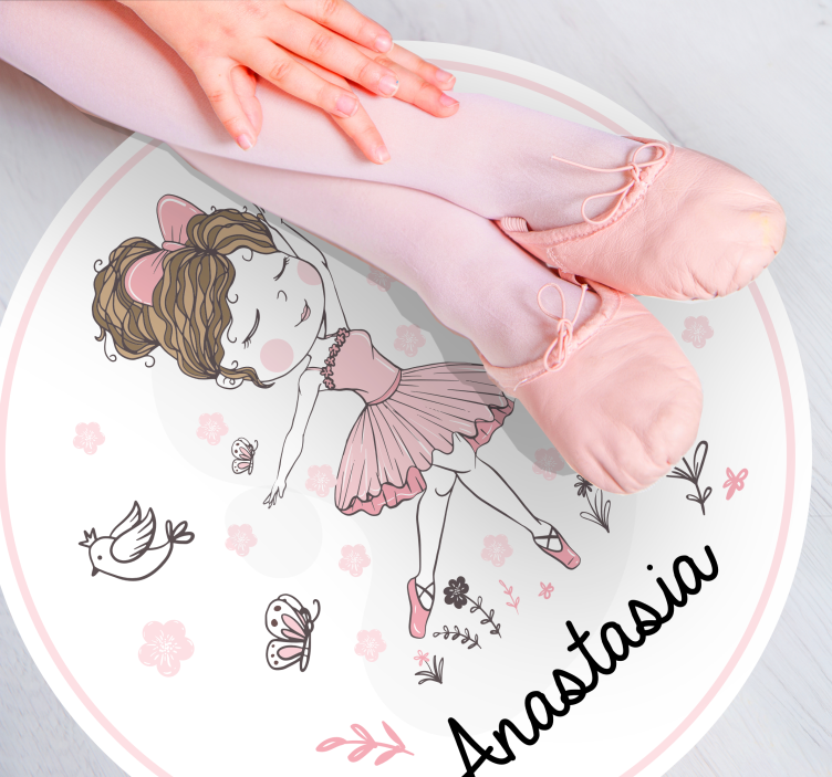Ballet Dancer custom floor mat - TenStickers