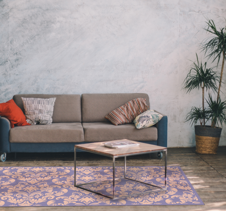 Baroque Pattern Detail texture rug - TenStickers