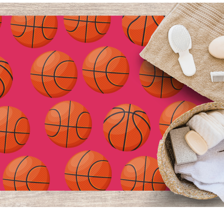 Basketball Motif kids rug - TenStickers