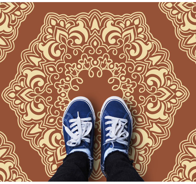 Beige antique Russian style ethnic rug - TenStickers