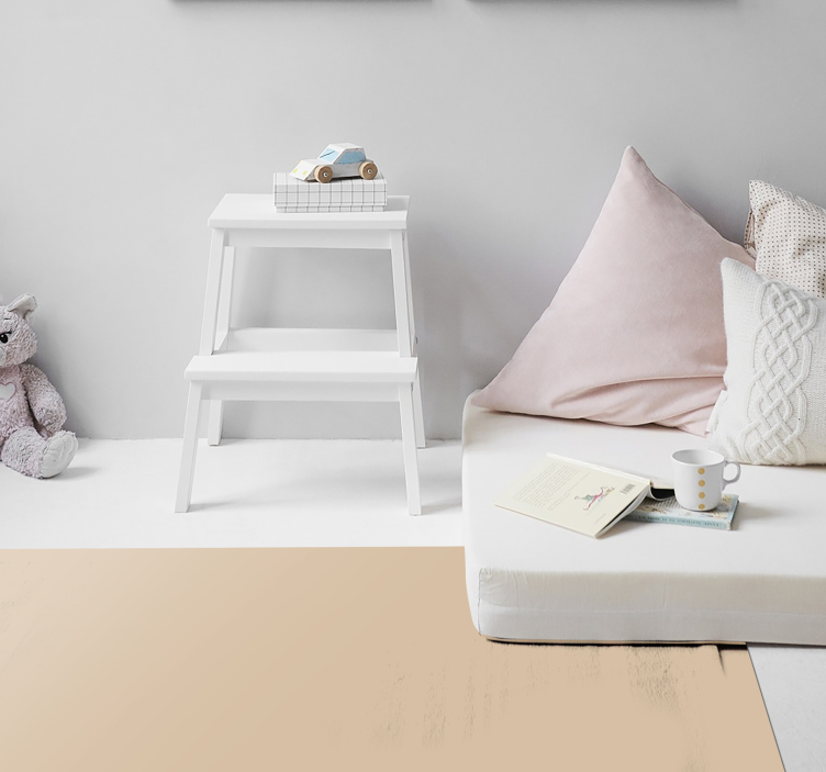 Beige rug with neutral beige surface - TenStickers