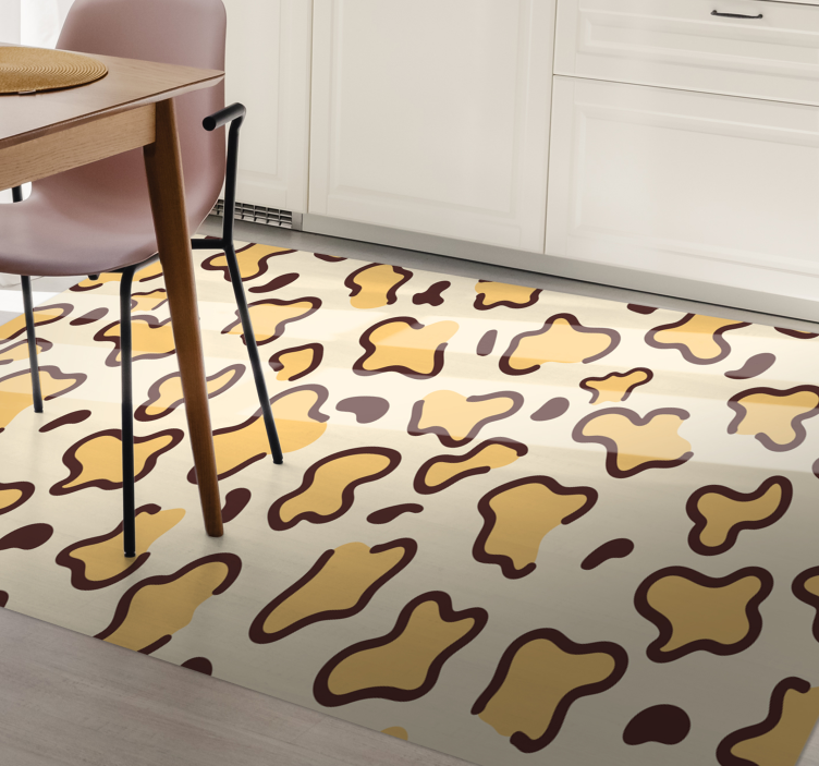Big leopard shapes animal print rug - TenStickers