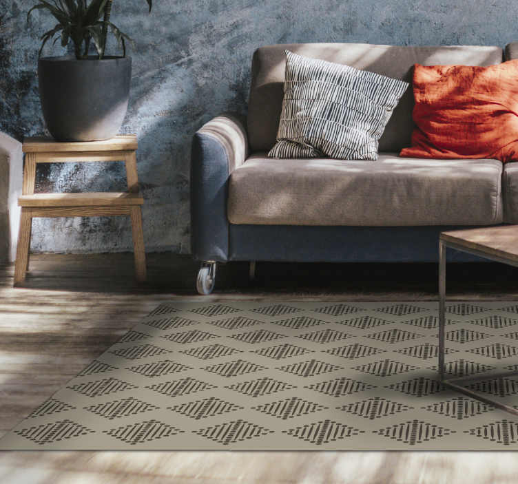 Bohemian effect diamond geometric rugs - TenStickers