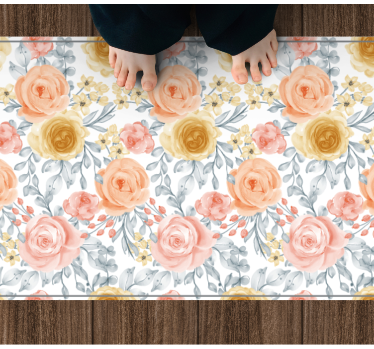 Blossom Emblem entrance hall rug - TenStickers