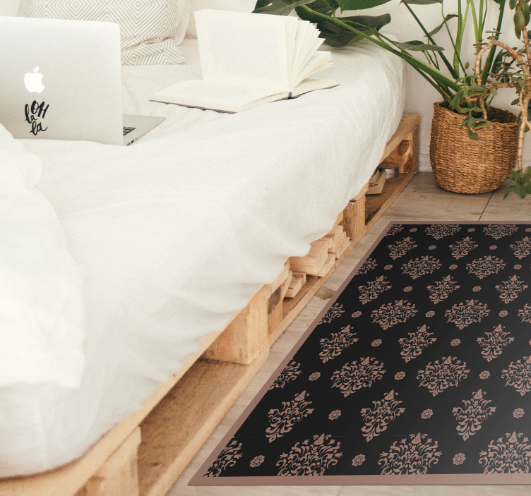 Botanical Decorative floral rug - TenStickers