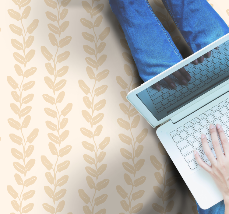 Botanical Pattern floral rug - TenStickers