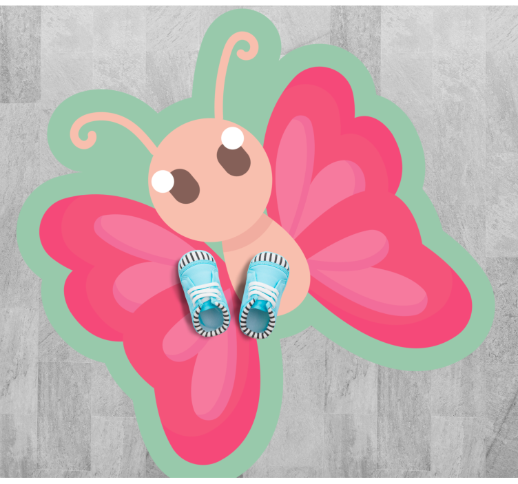 Bright Butterfly Fantasy kids carpet - TenStickers
