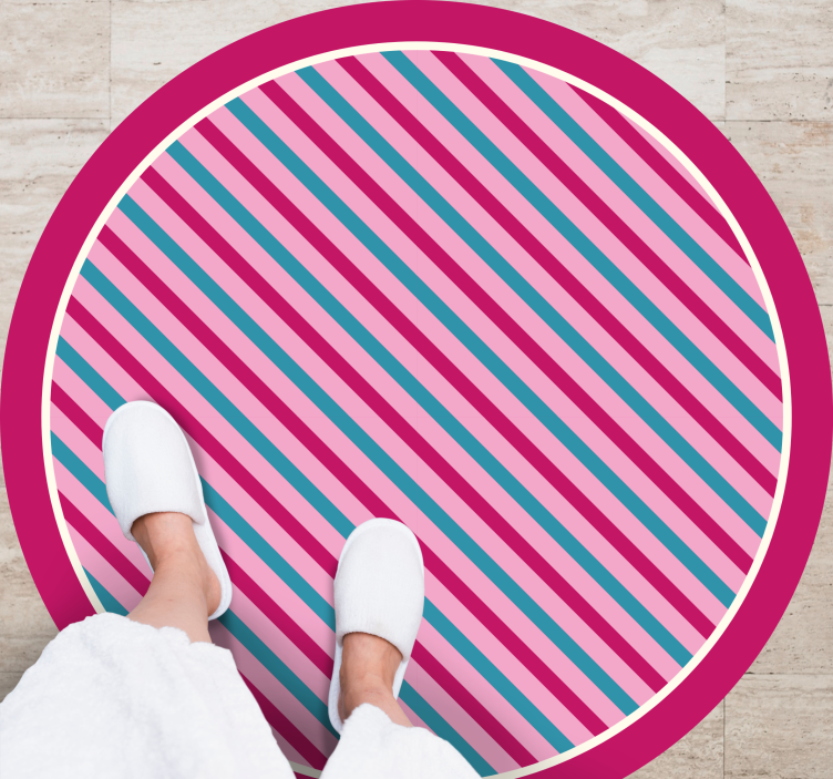 Bright Striped Style stripes rug - TenStickers