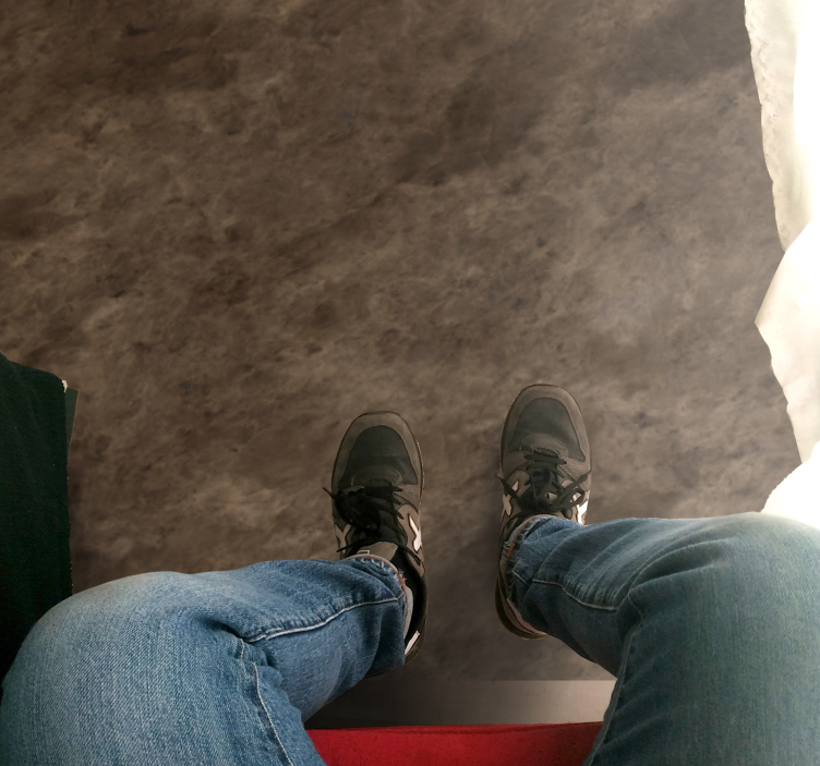 Brown elegant effect marble rug - TenStickers