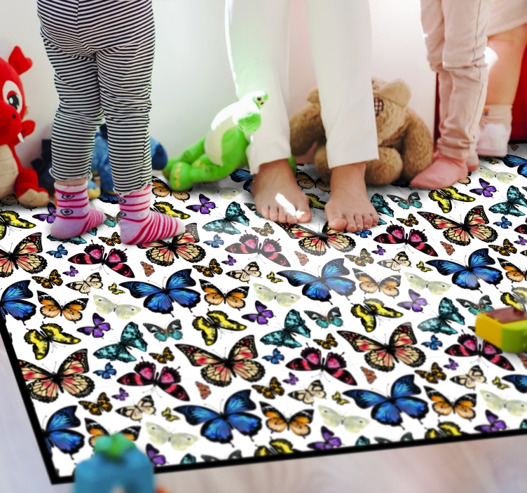 Butterfly Collection animal mat - TenStickers