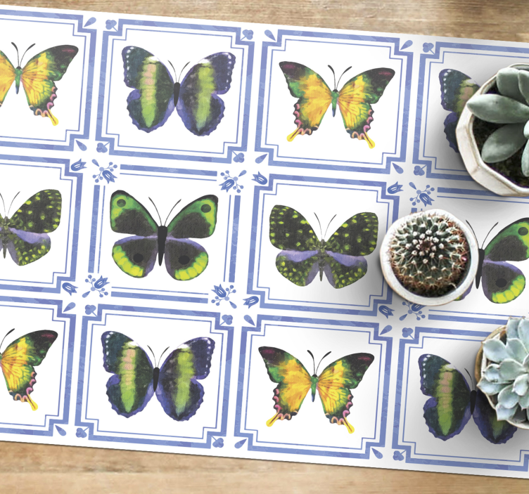 Butterfly Pattern animal mat - TenStickers