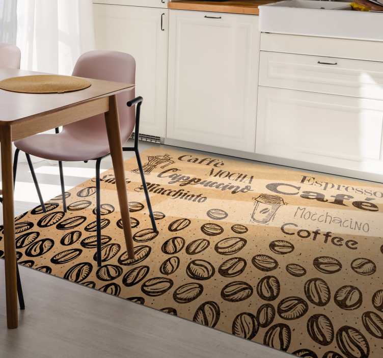 Caffeine Inspired Theme quote rug - TenStickers