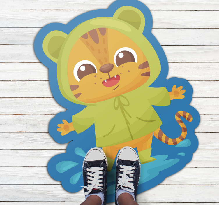 Cartoon Tiger Character kids carpet - TenStickers