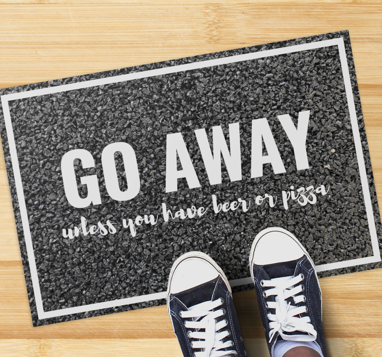 Go away unless entrance hall rug - TenStickers