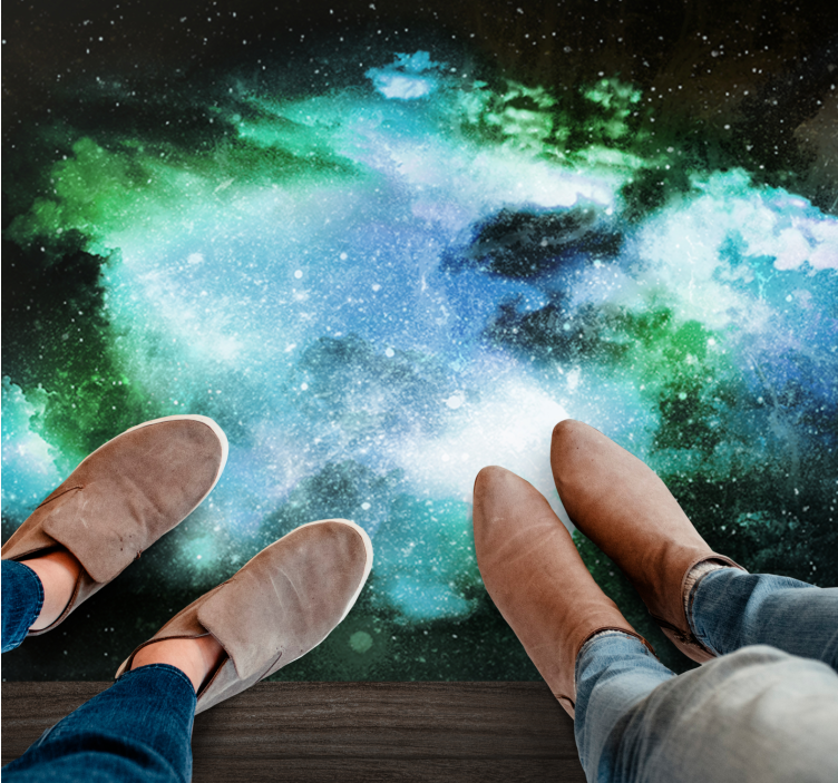 Celestial Discovery star rug - TenStickers