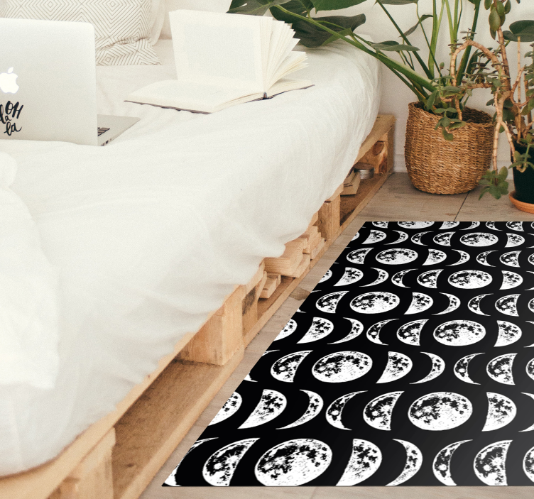 Celestial Phases star rug - TenStickers