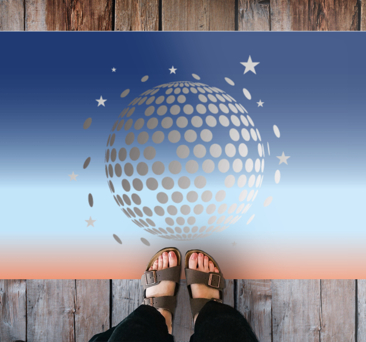 Celestial Sphere Design star rug - TenStickers