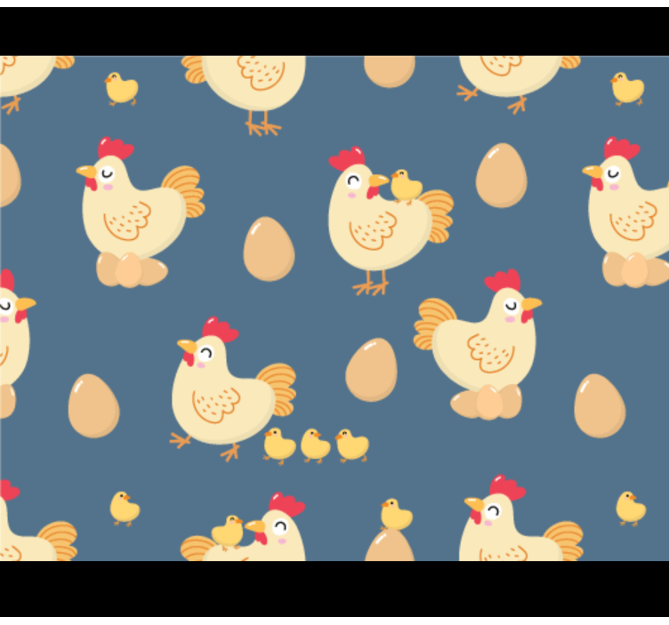 Charming Hen Pattern animal mat - TenStickers