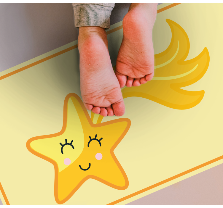 Cheerful Star Design kids carpet - TenStickers