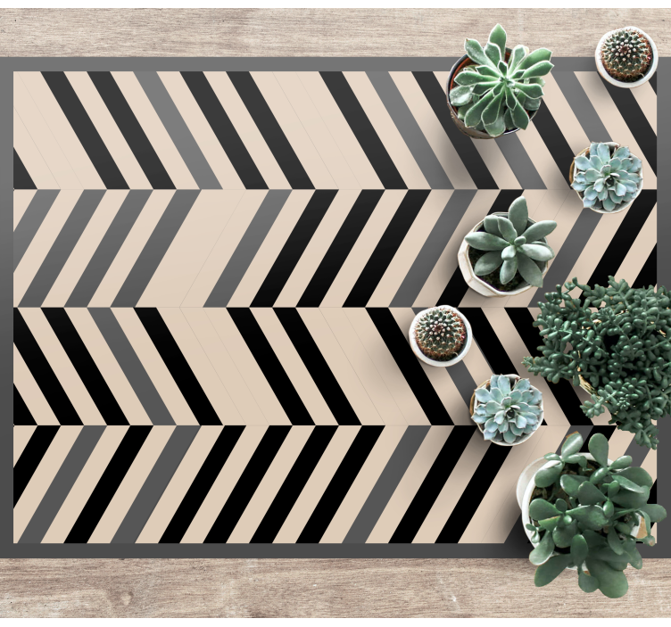 Chevron pattern charm modern rug - TenStickers