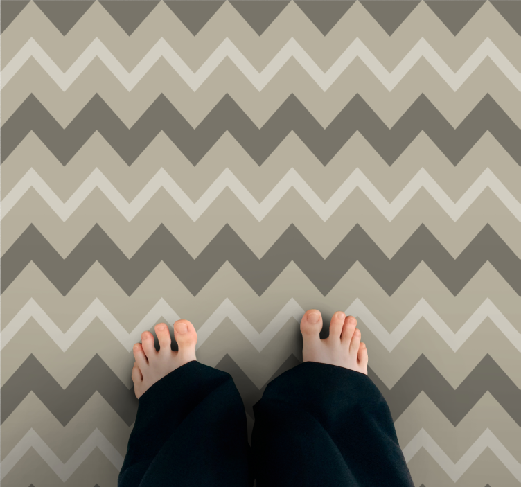 Chevron Stripe Motifs stripes rug - TenStickers