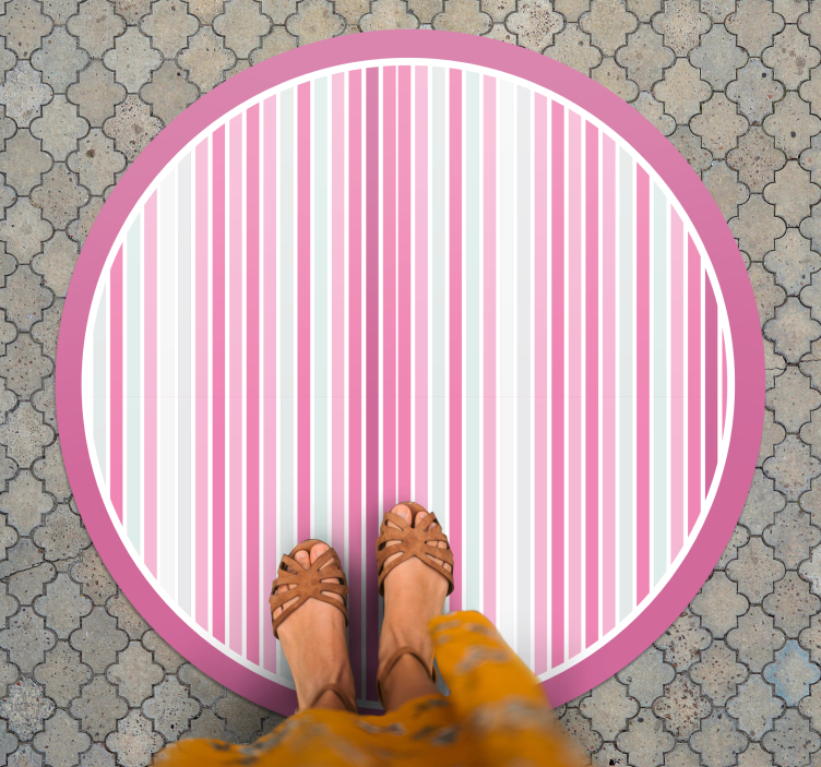 Chic Striped Style stripes rug - TenStickers