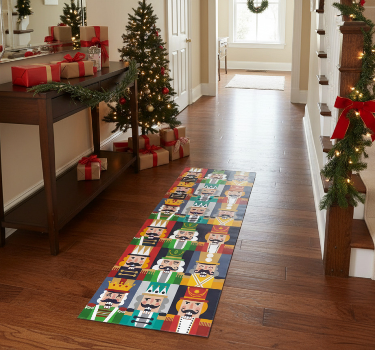 Christmas rug nutcracker frames - TenStickers