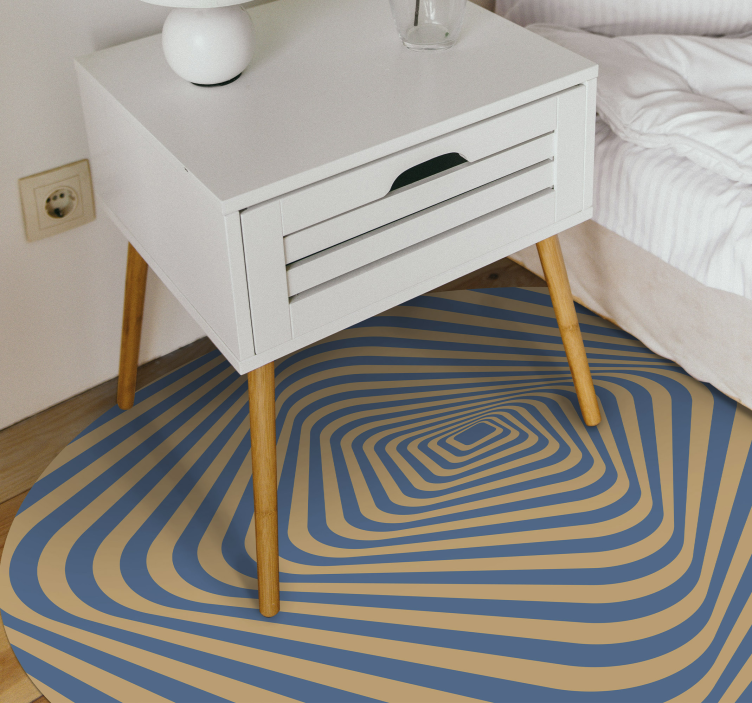 Concentric Bands stripes rug - TenStickers